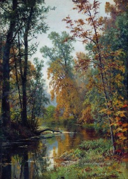 Landschaft Werke - Herbst Landschaftspark in Pavlovsk 1888 Iwan Iwanowitsch Fluss